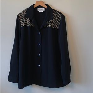 Saint Germain Button Down Gold Jacket